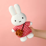 Miffy Checkered Dress with Snuffy Bag 24 CM Plush