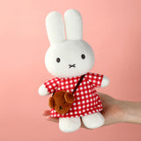 Miffy Checkered Dress with Snuffy Bag 24 CM Plush