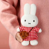 Miffy Checkered Dress with Snuffy Bag 24 CM Plush