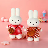 Miffy Checkered Dress with Snuffy Bag 24 CM Plush