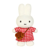 Miffy Checkered Dress with Snuffy Bag 24 CM Plush