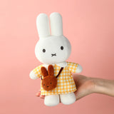 Miffy Yellow Checkered Dress with Melanie Bag 24 CM Plush