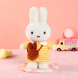 Miffy Yellow Checkered Dress with Melanie Bag 24 CM Plush