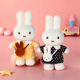 Miffy Yellow Checkered Dress with Melanie Bag 24 CM Plush