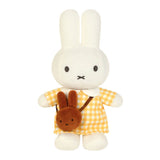 Miffy Yellow Checkered Dress with Melanie Bag 24 CM Plush
