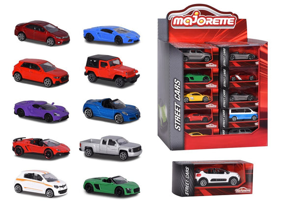 Majorette - Street Cars with Display Box Assorted