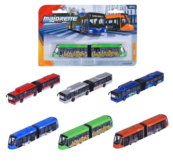 Majorette City Series - Siemens Avenio Tram & Man Bus Assorted
