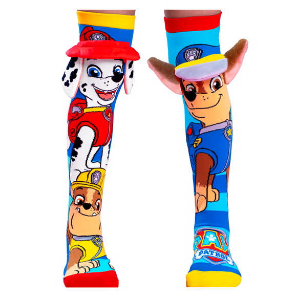 Madmia Kids & Adults Paw Patrol Series Chase, Marshall & Rubble Socks