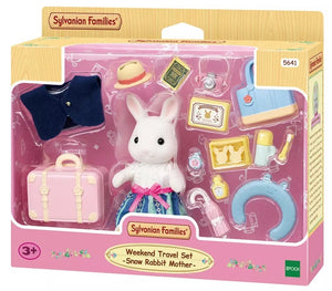 Sylvanian Families - Weekend Travel Set -Snow Rabbit Mother