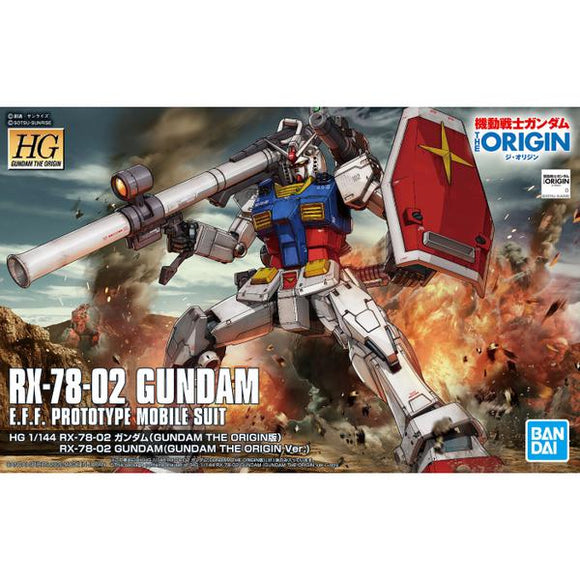 Mobile Suit Gundam HG RX-78-02 Gundam (The Original Ver.) 1/144 Scale Model Kit