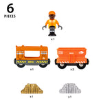 BRIO - Gold Cargo Train 6 Pieces