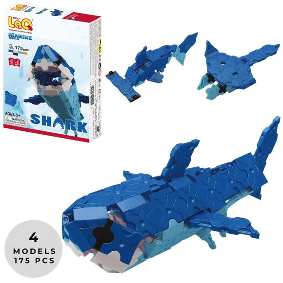 LaQ  Marine World Shark - 4 Models, 175 Pieces