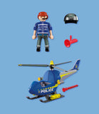 Playmobil 72080 City Action - Police Helicopter with Radar Function