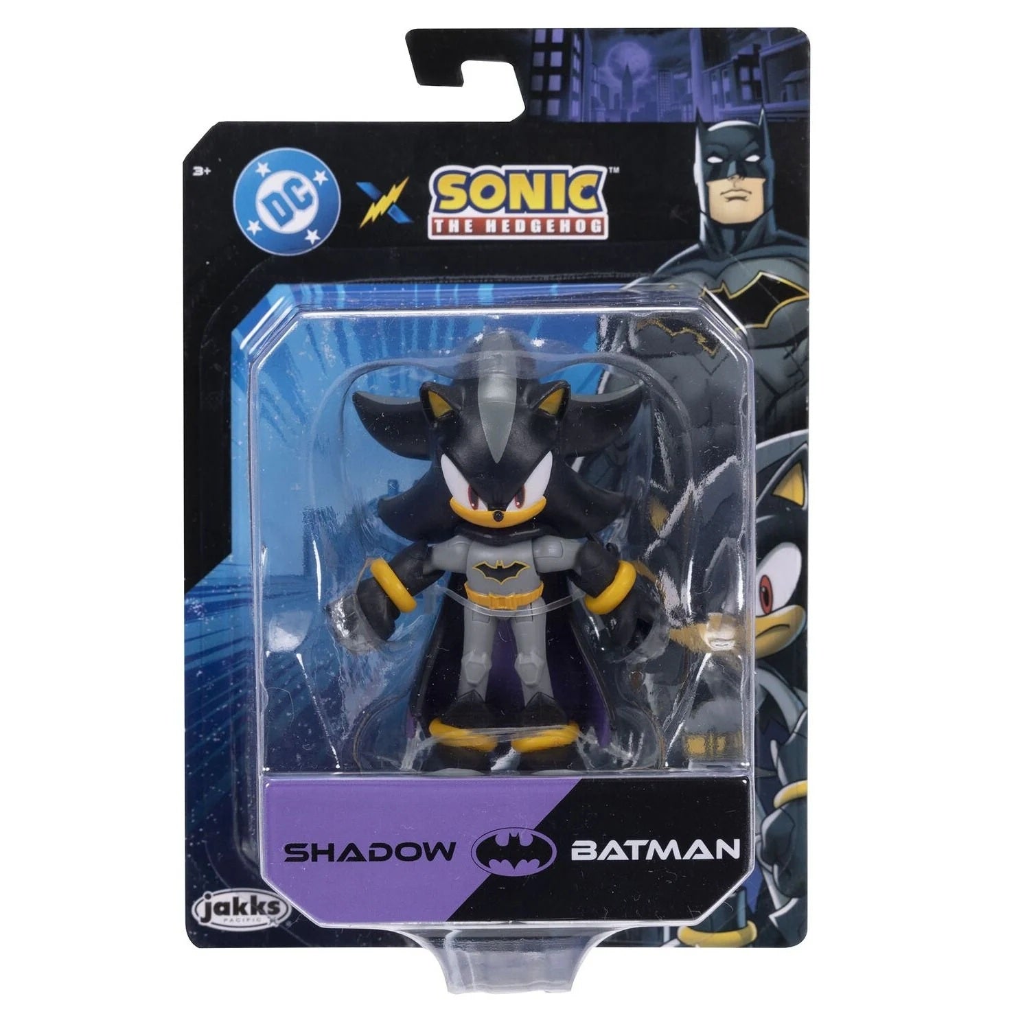 DC X Sonic The Hedgehog - 2.5 inch Shadow as Batman Action Figure ...