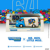 Tarmac Works Toyota Hiace Widebody Mr. Men Little Miss 50th Anniversary with Metal Oil Can