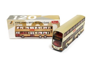 Tiny City Die-cast Model Car - KMB Volvo B9TL Wright Gold