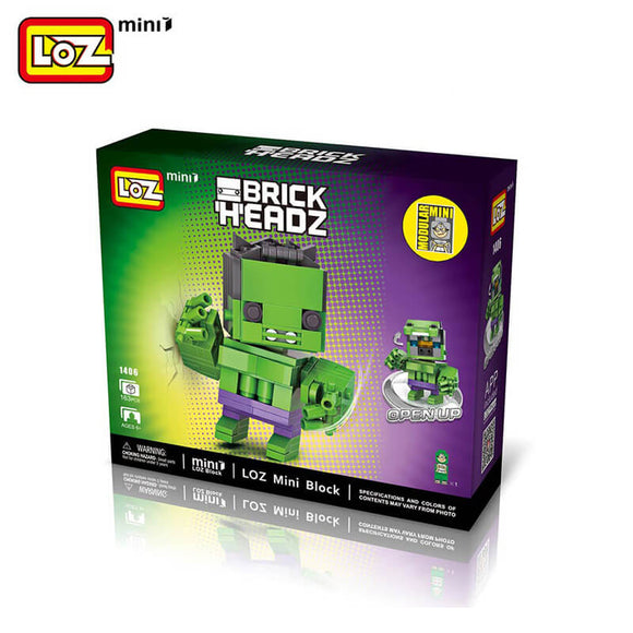 LOZ Mini Brick Headz Series - Hulk