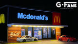 G-Fans Models McDonalds Diorama with Car Park