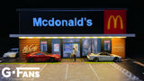 G-Fans Models McDonalds Diorama with Car Park
