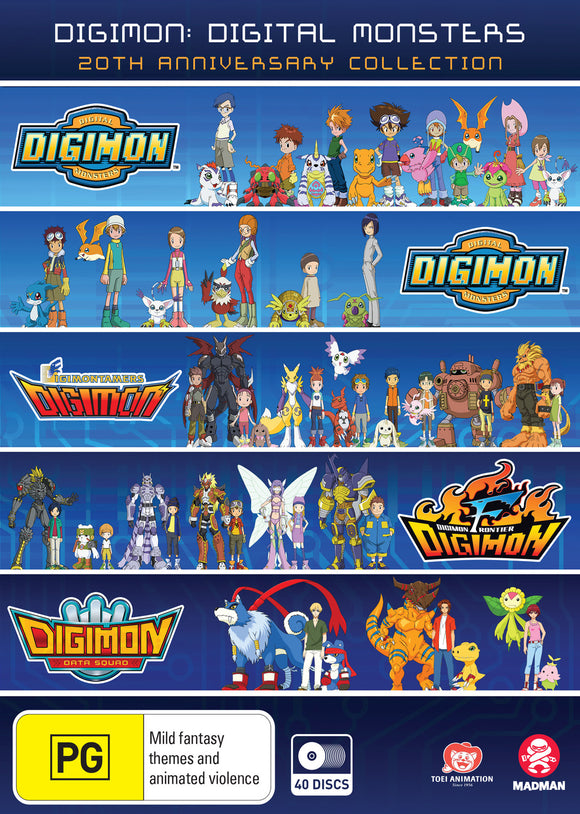 Digimon: Digital Monsters 20th Anniversary Collection (Season 1-5) (DVD)