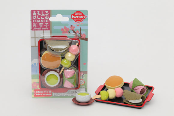 Iwako Japanese Puzzle Eraser - Japanese Sweets Erasers Pack