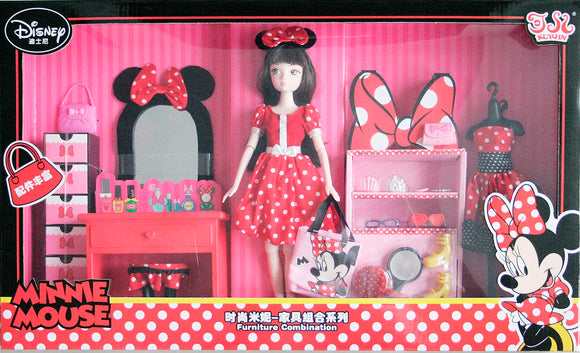 Kurhn Disney Minnie Mouse Make Up Furniture Combination doll set
