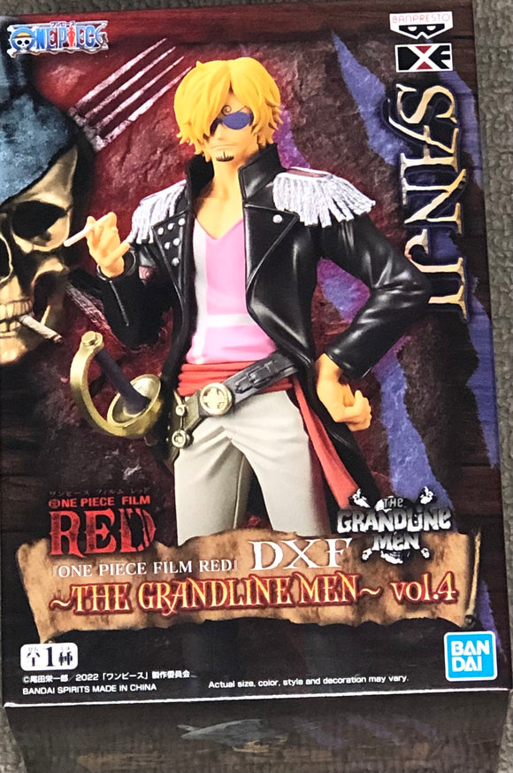 One Piece Film Red DXF The Grandline Men Vol.4 Sanji Figure
