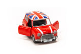Tiny City Die-cast Model Car – Mini Cooper Red with Union Jack Roof & White Bonnet Stripes #153