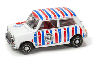 Tiny City Die-cast Model Car – Mini Cooper Mk 1 Hong Kong Mini Fan Club (Stripes)