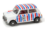 Tiny City Die-cast Model Car – Mini Cooper Mk 1 Hong Kong Mini Fan Club (Stripes)