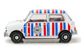 Tiny City Die-cast Model Car – Mini Cooper Mk 1 Hong Kong Mini Fan Club (Stripes)