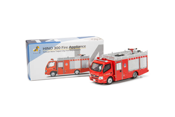 Tiny City Die-cast – HINO 300 New Taipei City Fire Department Fire Appliance #14