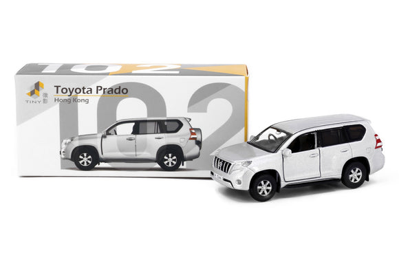 Tiny City Die-cast Model Car – Toyota Prado (Silver) #102