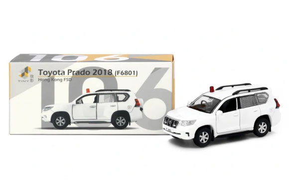 Tiny City Die-cast Model Car – Toyota Prado 2018 HKFSD #106