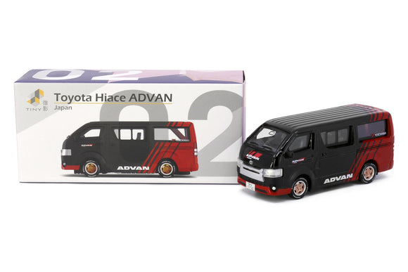 Tiny City Die-cast Model Car – Toyota Hiace (ADVAN) #JP2