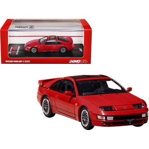 INNO64 –  Nissan Fairlady Z (Z32) Aztec Red With Extra Wheels