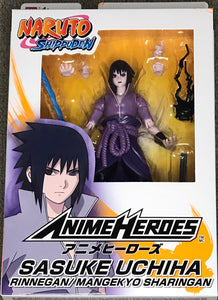 Naruto Shippuden Anime Heroes - Sasuke Uchiha Rinnegan / Mangekyo Sharingan Action Figure