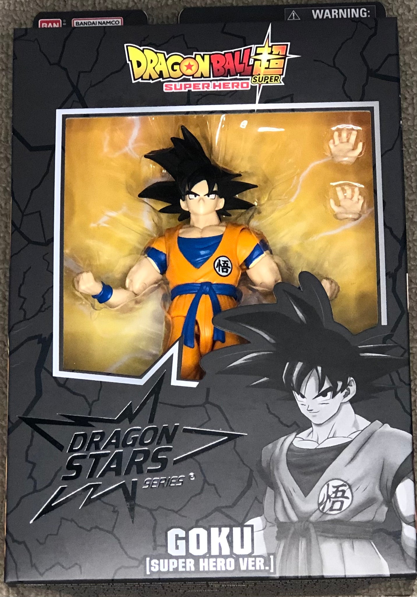 Goku Super Hero Dragon Ball Stars Bandai - Fun F0103-5 em Promoção