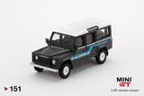 Mini GT 1/64 - Land Rover Defender 110 1985 County Station Wagon Grey RHD