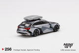 Mini GT 1/64 - Audi RS 6 Avant Silver Digital Camouflage w/ Roof Box China Exclusive