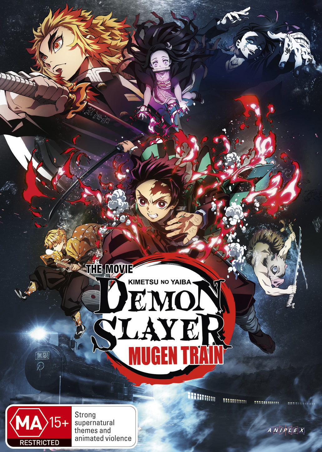 Filme em quadrinhos japonês Demon Slayer Mugen Train Anime Poster