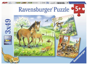 Ravensburger Puzzle - Cuddle Time 3x49pc