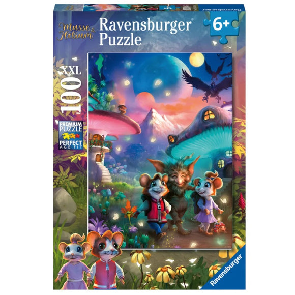 Ravensburger Puzzle - The Enchanting Mushroom Town Jigsaw Puzzle 100 pcs