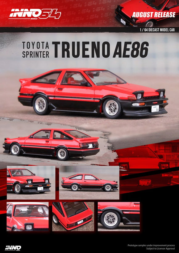 INNO64 –  Toyota Sprinter Trueno AE86 Red