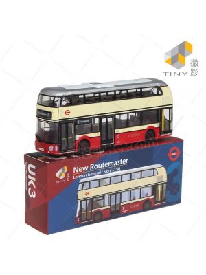 Tiny City Die-cast Model Bus - New Routemaster London General Livery LT50 UK3