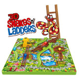 3D Snakes & Ladders Family Board Game